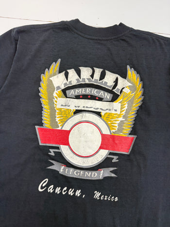 Vintage Harley Davidson American Legend Cancun Tee Black