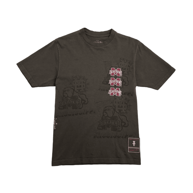 Travis Scott x Mitchell & Ness Mississippi State Bulldogs Tee Brown