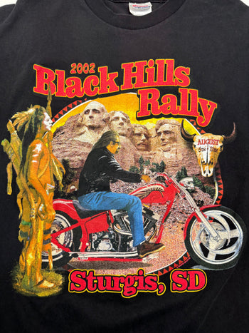 (L) Vintage '02 Sturgis Black Hills Rally Tee Black
