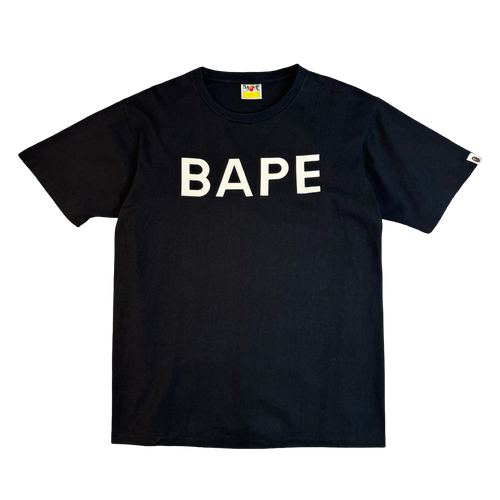 BAPE Spellout Logo Tee Black (USED) | Vintage Clothing Store Canada