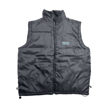 Vintage 2000s EXCO Jeans Reversible Puffer Vest Black