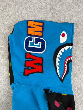 BAPE Dot Milo Shark Full Zip Black/Blue (USED)