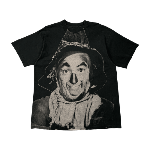 Vintage 90’s Wizard Of Oz Scarecrow Stanley Desantis Tee Black | Vintage Clothing Store Canada