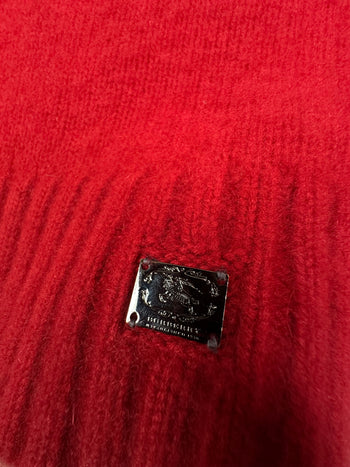 Women’s Burberry Cashmere Mock Neck Knit Red
