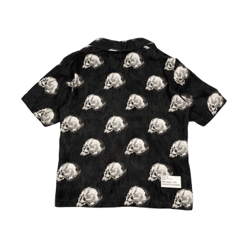 Amiri Skull-print Silk Button-up Shirt Black (USED)