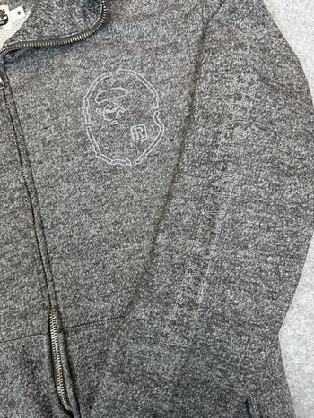 BAPE 3M Full Zip Hoodie Static Grey (USED)
