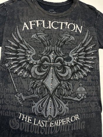Vintage Y2K Affliction Fedor Emelianenko AOP Tee Black