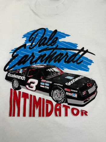 (M) Vintage 90s Dale Earnhardt Intimidator Tee White