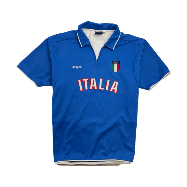 Vintage Umbro Italy Home Soccer Jersey Blue