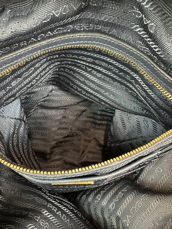 Prada Tessuto Nylon Handbag Navy