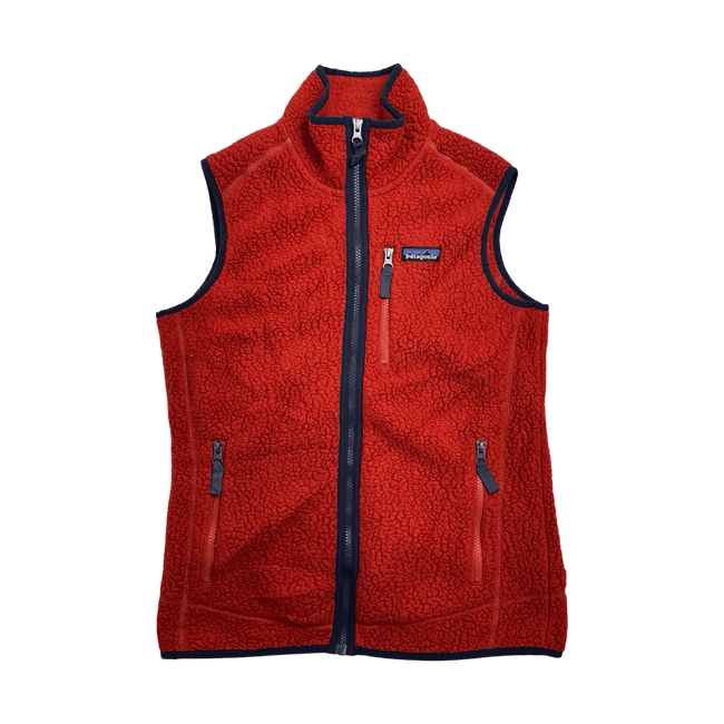 Vintage Patagonia Fleece Zip-Up Vest Red