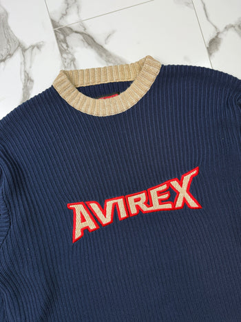 Vintage 2000’s Avirex Knit Sweatshirt Navy
