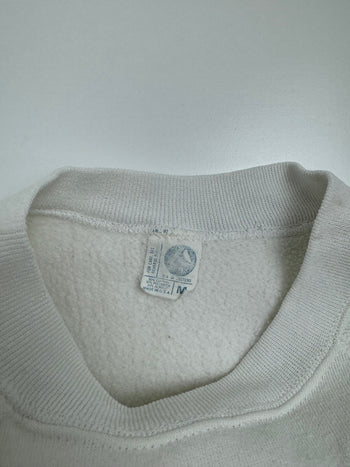 (XS) Vintage '65 Snoopy Joe Ski Sweatshirt White