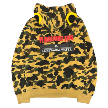 BAPE 1st Camo Fish Rapala Full Zip Hoodie Yellow (USED)