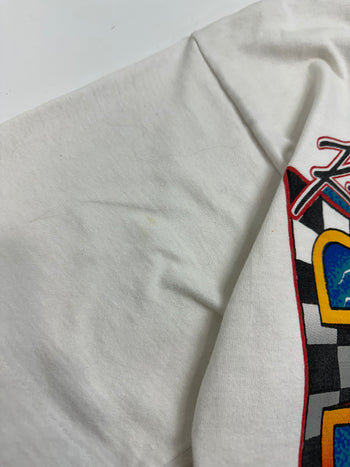 Vintage 1990’s Budweiser Kenny Bernstein First To 300 Tee White