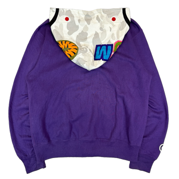 BAPE OG Frankenstein Full Zip Hoodie Purple (USED)