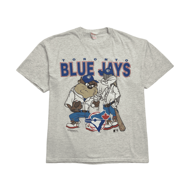 (L) Vintage '94 Looney Tunes Toronto Blue Jays Tee Grey