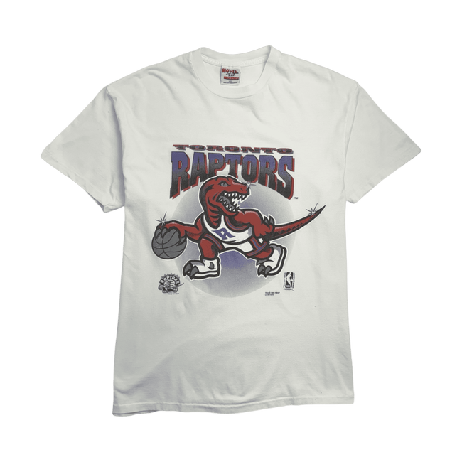 (L) Vintage '94 Toronto Raptors Tee White