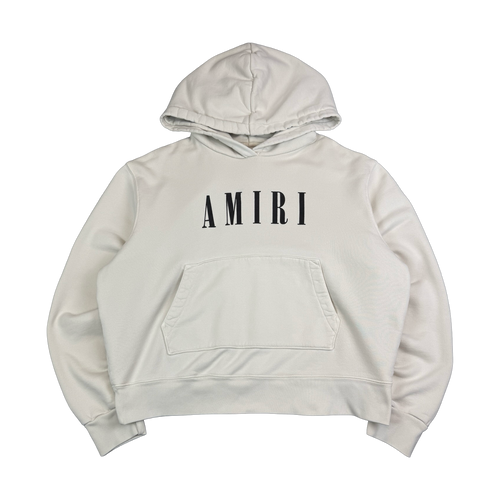 Amiri Core Logo Hoodie Beige (USED) | Vintage Clothing Store Canada