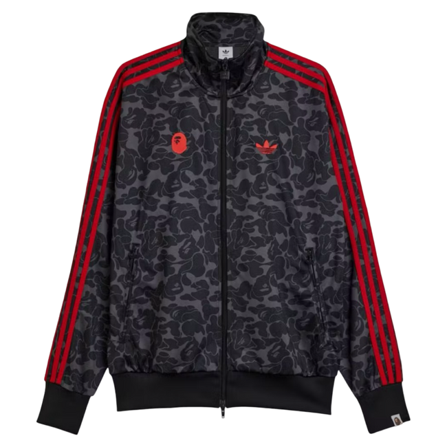 BAPE x Adidas All Over Print SSTR Track Top Black