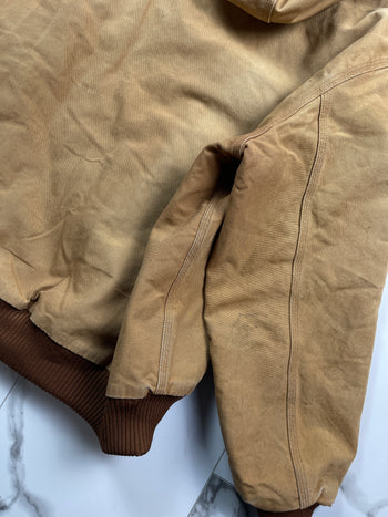 Vintage Carhartt Hooded Work Jacket Khaki