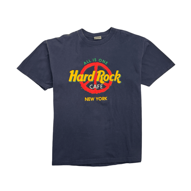 (L) Vintage 2000s Hard Rock Cafe New York Tee Navy