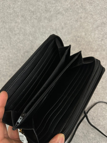 Vivienne Westwood Leather Clutch Bag Black