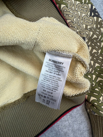 Burberry Monogram Print Hoodie Green (USED)