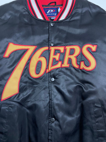 (XL) Vintage Philadelphia 76ers Satin Jacket
