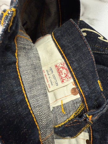 Vintage Evisu Lot 7000 Spellout Denim Pants