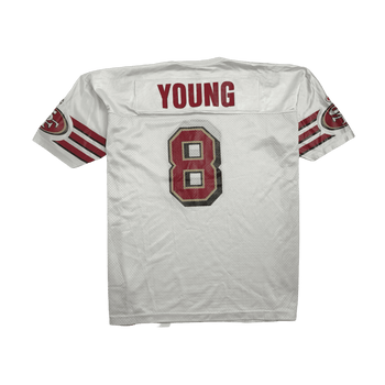 (XL) Vintage NFL San Francisco 49ers Steve Young Football Jersey White