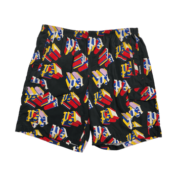 Palm Angels 3D Logo Shorts Black (USED)