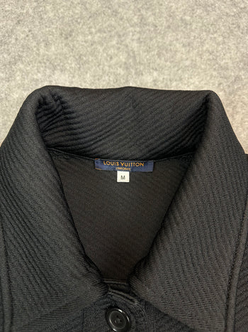Women's Louis Vuitton Uniform Cropped Bomber Jacket Black