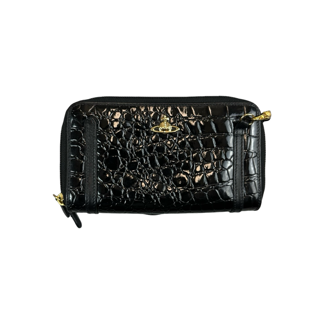 Vivienne Westwood Leather Clutch Bag Black