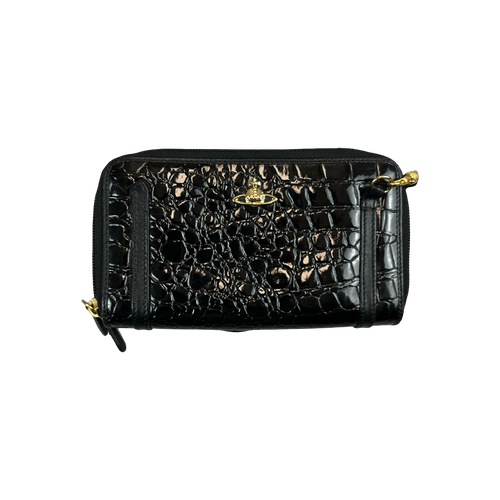Vivienne Westwood Leather Clutch Bag Black | Vintage Clothing Store Canada