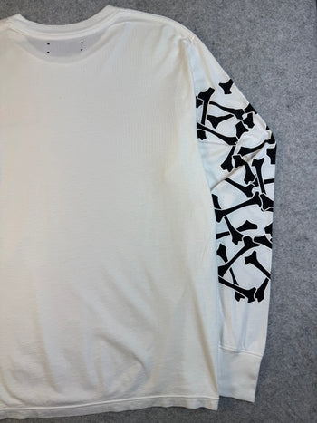 Amiri Bones Stacked L/S Tee White (USED)