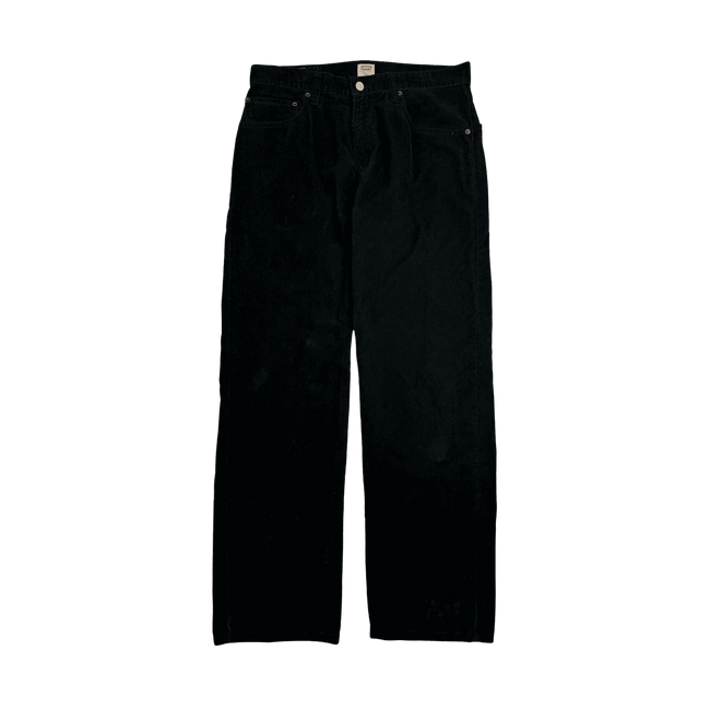 (34) Vintage Levis 559 Corduroy Pants Black