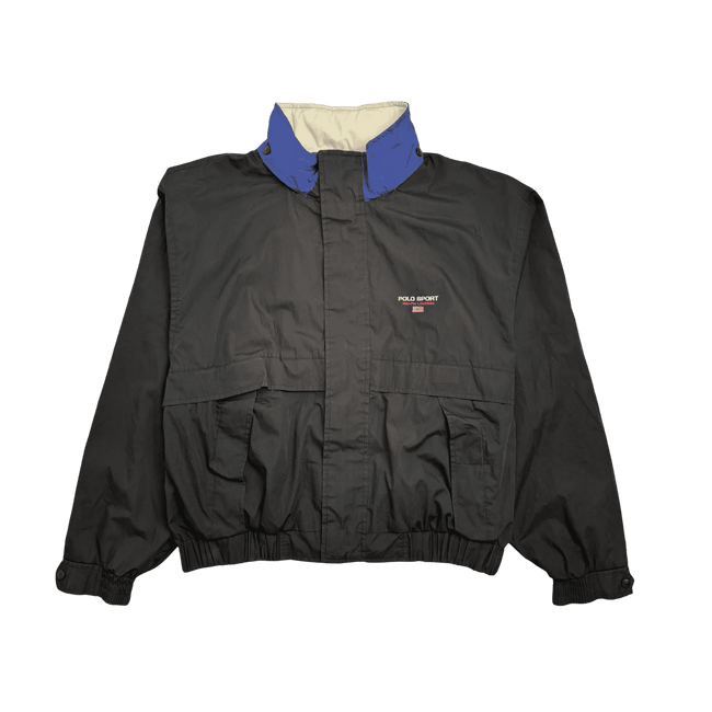 (XXL) Vintage 2000s Polo Ralph Lauren Zip-Up Jacket Black