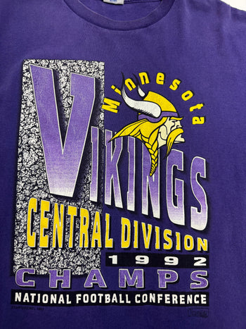 Vintage '92 Minnesota Vikings Tee Purple