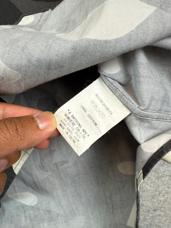 BAPE Camo Pocket Emblem Button Up Shirt Black/Grey (USED)