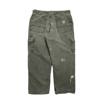 (36) Vintage Carhartt Cargo Pants Olive