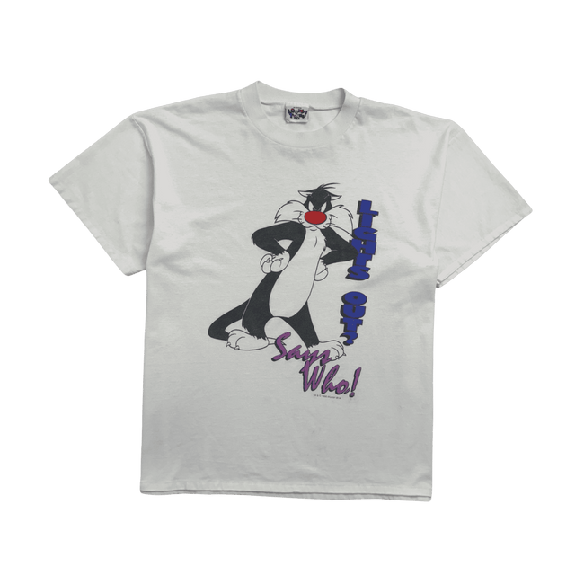 Vintage '95 Looney Tunes Sylvester Tee White
