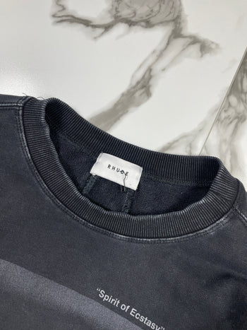 Rhude AW 2020 Best I Can Graphic Crewneck Black (USED)