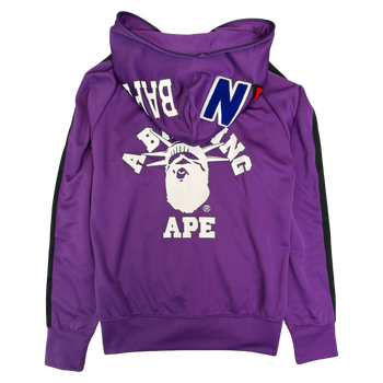 BAPE NYC Track Full Zip Hoodie Purple (USED)