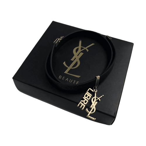 Yves Saint Laurent Beaute Leather Bracelet Choker | Vintage Clothing Store Canada