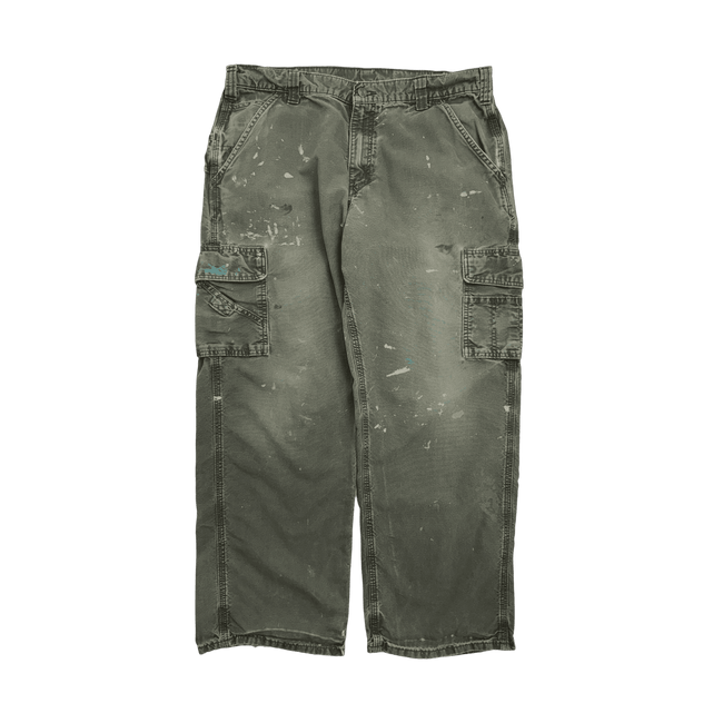 (36) Vintage Carhartt Cargo Pants Olive