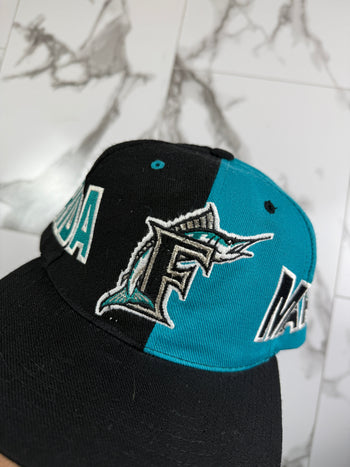 1990’s Florida Marlins Side Spell Out American Needle MLB Snapback Hat