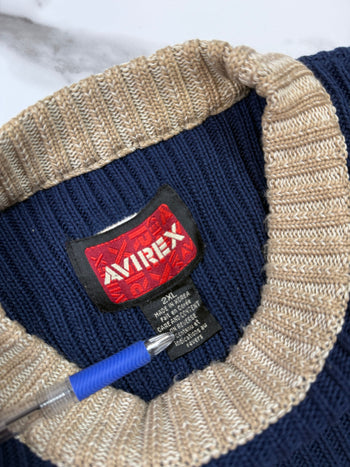 Vintage 2000’s Avirex Knit Sweatshirt Navy