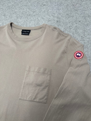 Canada Goose Gladstone L/S Tee Beige (USED)