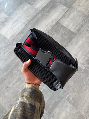 Gucci Tiger Bum Bag Black Canvas